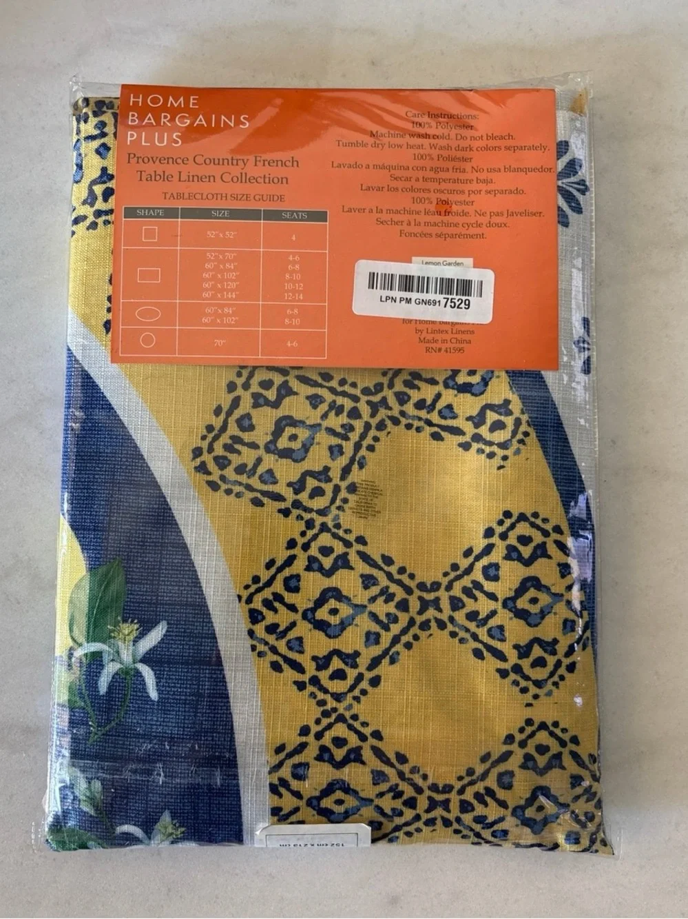 Oval Fabric Tablecloth